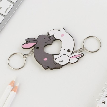 Parisen key rings for keys "Bunny", 6.5 x 6.8 cm-3