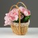 Playfish basket, 18 x 13 x 11 x 13/26 cm, with edging, rattan