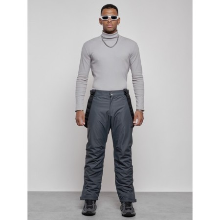 Semi-combinezone ski insulated male winter, size 48, dark gray color