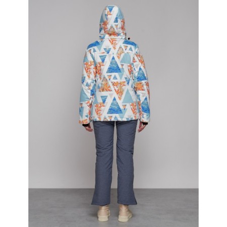 Ski jacket female winter, size 42, blue color-11