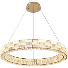 Светильник подвесной Stilfort 4014/03/08P Gabbana, 1х80Вт, LED, 760х760 мм, пульт ДУ, 2800-6500К, 5900Лм, цвет золото