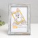 Photo frame Plastic "Watercolor" 10x15 cm, frosty silver