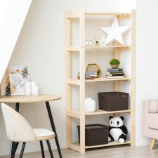Wooden rack reinforced 180x84x37.5cm, 5 shelves