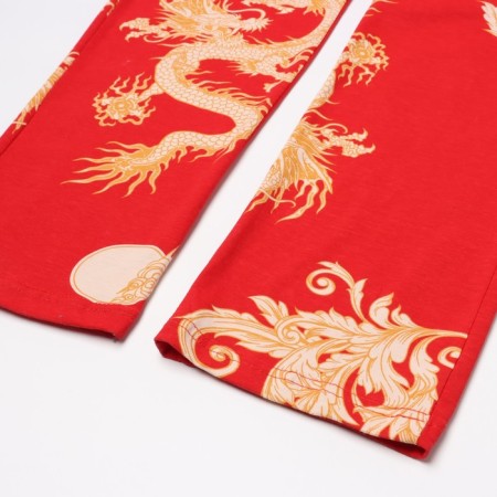 Female set (top/pants), red color, size 46-7