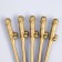 Tubes "Bacheloretteun", gold, 5 pieces