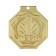 Prize medal "1 place", d = 5 cm., Golden color