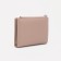 Women's wallet on the button, beige color