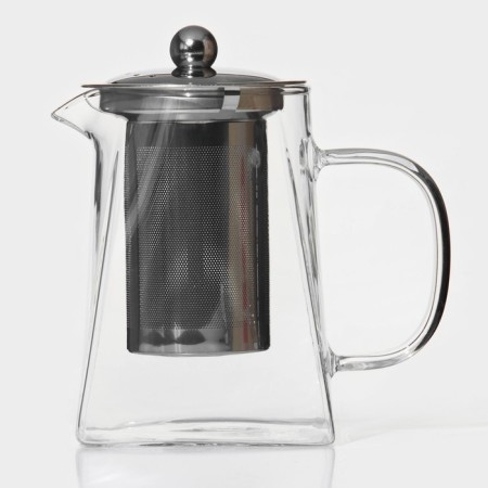 A glass teapot with a metal sieve Magistro "Darcy", 750 ml-1