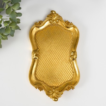 Standing interior polystone "Duchess" gold 24.5x13.5x2.2 cm-2