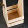 Box for beer 15.5x15.5x33 cm for 4 bottles, natural