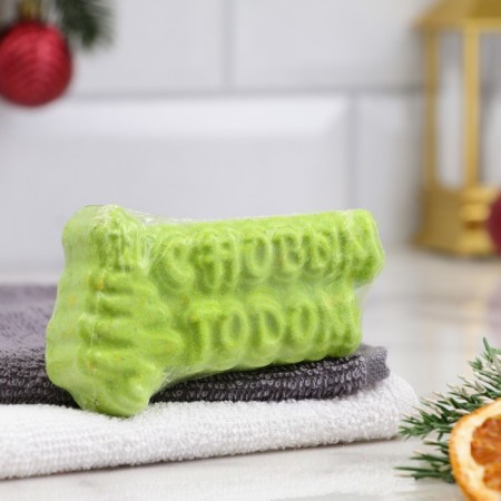 Book for the bath "Happy New Year" needles, green 65 grams "Dobroparov"-1