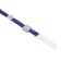 Badge tape, width 10 mm, length 80 cm, dense, with a runner and with silicone clamp, blue