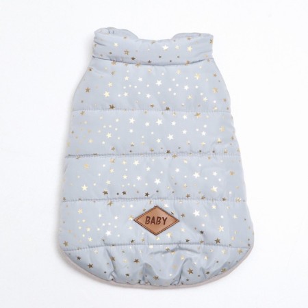 Dog jacket "Star Way", size S, gray (DS 26, Osh 24, OG 32 cm)-7