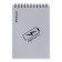 Notepad for spirals A6 80 sheets, cage, Erichkrause "Life Style" Plastic coverage silk -screen films, Bellar Beliac block 100%, silver