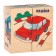 Wooden cubes "transport", set 4 pcs.