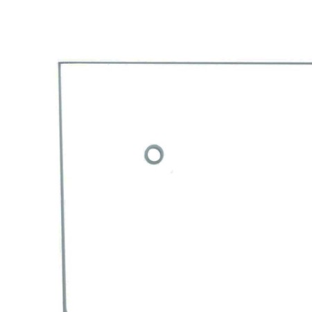 Glass panel 600x600x4 mm transparent, with mount-1