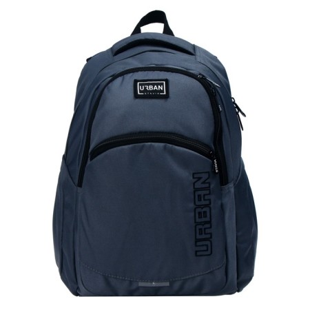 Youth backpack, 47 x 32 x 17 cm, ergonomic back, Stavia urban, gray-1