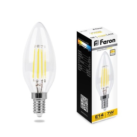 LED LED Feron, E14, 7 W, 230 V, white warm light