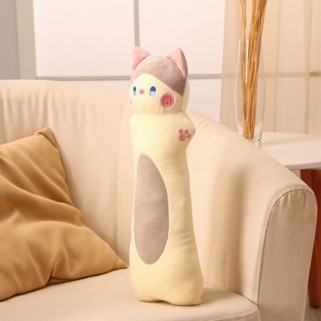 Soft toy "cat", 50 cm, light gray color-2