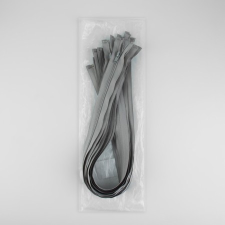 Lightning "Spiral", No. 5, detachable, automatic lock, 70 cm, color light gray-2