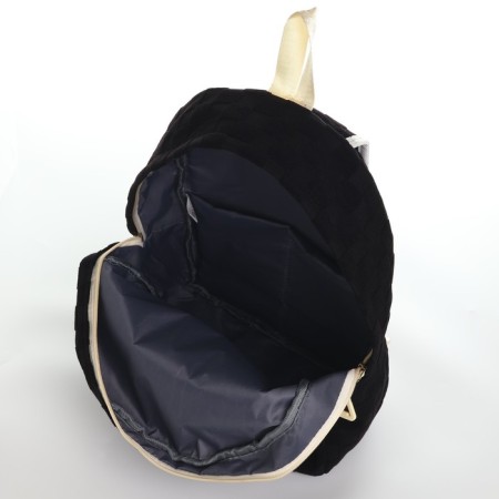School backpack, set 2 in 1,+ pencil case in a cage, 40x28x13 cm, black color-10