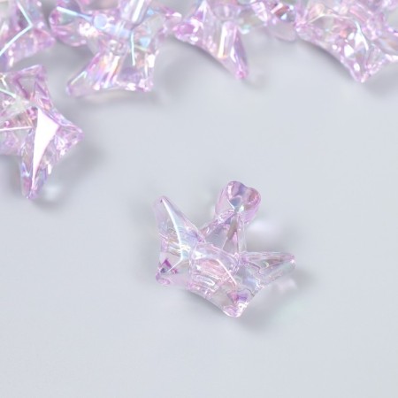 Busina Plastic for creativity "Crown" transparent-lilac 1.5x2.9x2.5 cm