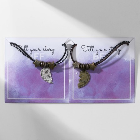 Best Friends Bracelets Best Friends, black-brown color, l = 19 cm-5