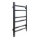 Electric towel Grois Nex GR-111, 400x600 mm, 6 crossbars, lower, black