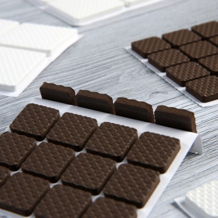 Laying furniture square tundra, size 18 x 18 mm, 32 pcs., Polymer, brown-3