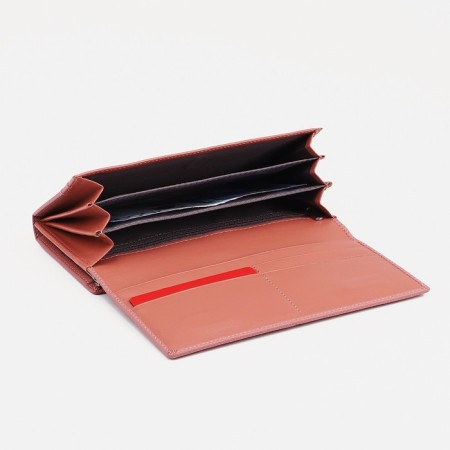 Women's wallet on magnets, pink color-3