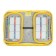 Penal 1 section, 130 x 210 x 40 mm, 2 folding strips, fabric, calligrata top, Content "gestures"