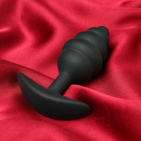 SexExpert anal plug, prostate massager, Soft Touch Silicone, 34 x 90 mm, black