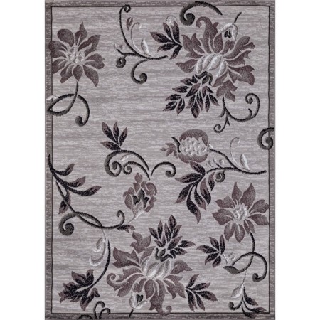 Rectangular carpet Merinos Silver, size 150x190 cm, Gray color