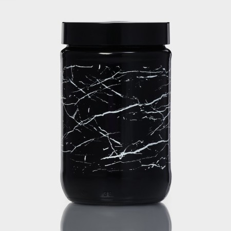 Glass Bank for bulk products "Marbl", 660 ml-1