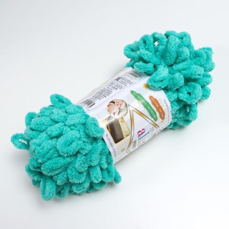Yarn "Puffy" 100 % micropoliester 9m/100g (741 mint)-1