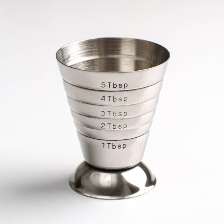 Dzhigger with measuring divisions "metallic", 15/75 ml, stainless steel-2