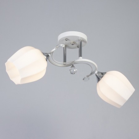 Люстра "Зарина" 2хЕ27 40Вт белый 54х27х24см BayerLux-1