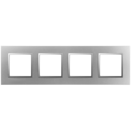 Frame for outlets and switches Era Elegance 14-5014-03 Classic, 4 posts, aluminum