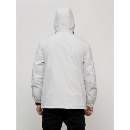 Male spring jacket, size 48, light gray color-3