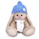 Soft toy "Bunny mi in a blue hat", 15 cm