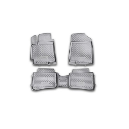 Rugs in Kia Rio Salon, 2011-2014, 2014-2016, 4 pcs. (polyurethane)