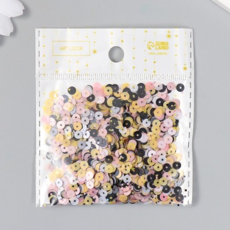 Sequins "flat. Matte. Coast" set 10 g D-4 mm-3