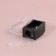 Cosmetic sharpener, with a lid, black color
