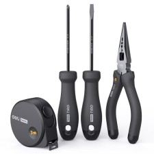 Набор ручного инструмента Deli "Home Series Black", CrV, 4 предмета