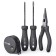 Deli manual tool "Home Series Black", CRV, 4 items