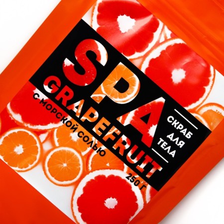 Salt scrub Salt Spa Grapetfruit, 250 g, Beauty Fox-3