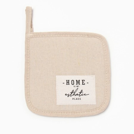 Ethel's sampling "Home", beige color, 16x16 cm, 50%HL, 50%flax-1