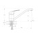 Kitchen mixer Rush Corsica CO4240-28, single-leaf, chrome
