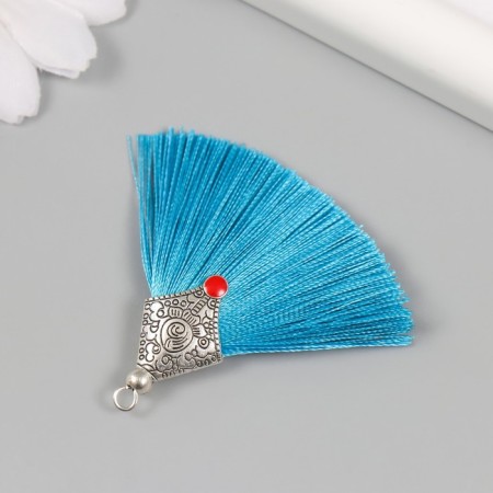 Decor for creativity Textile "Brush East" Blue set 2 pcs 1.6x4.5 cm-2