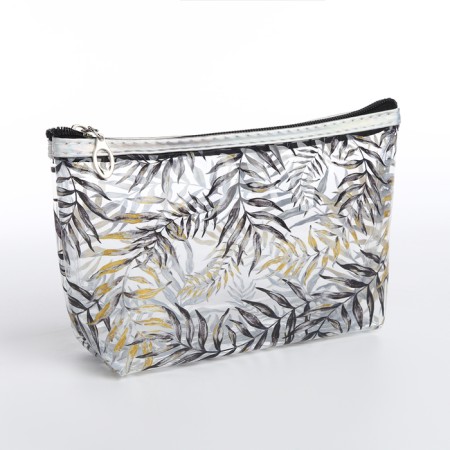 Cosmetic bag with lightning, yellow/black color